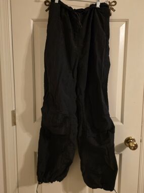 Savage X Fenty Black Drawstring Cargo Pants
